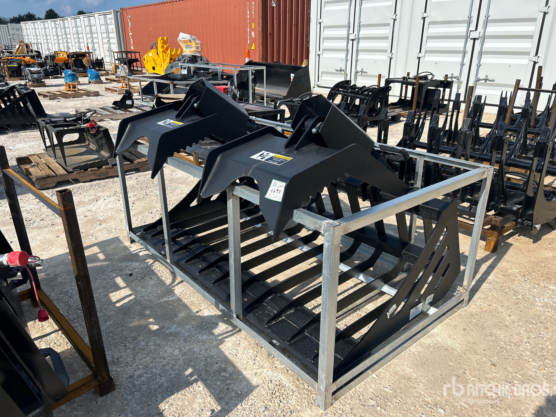 2026 Greatbear 72 in Rock Skid Steer Grapple Bucket (Unused)
