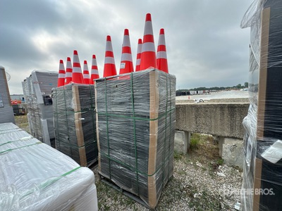 Quantity of (250) 2026 Greatbear Safety Highway Traffic Cones (Unused)
