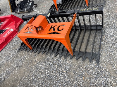 2025 Kit Containers QT-SG-S76-V3 76 in Q/C Skeleton Skid Steer Grapple (Unused)