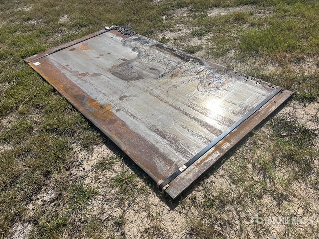 Quantity of (2) 2025 Kit Containers 5 ft x 10 ft (0.625 in Thick) Road Steel Plates (Unused)