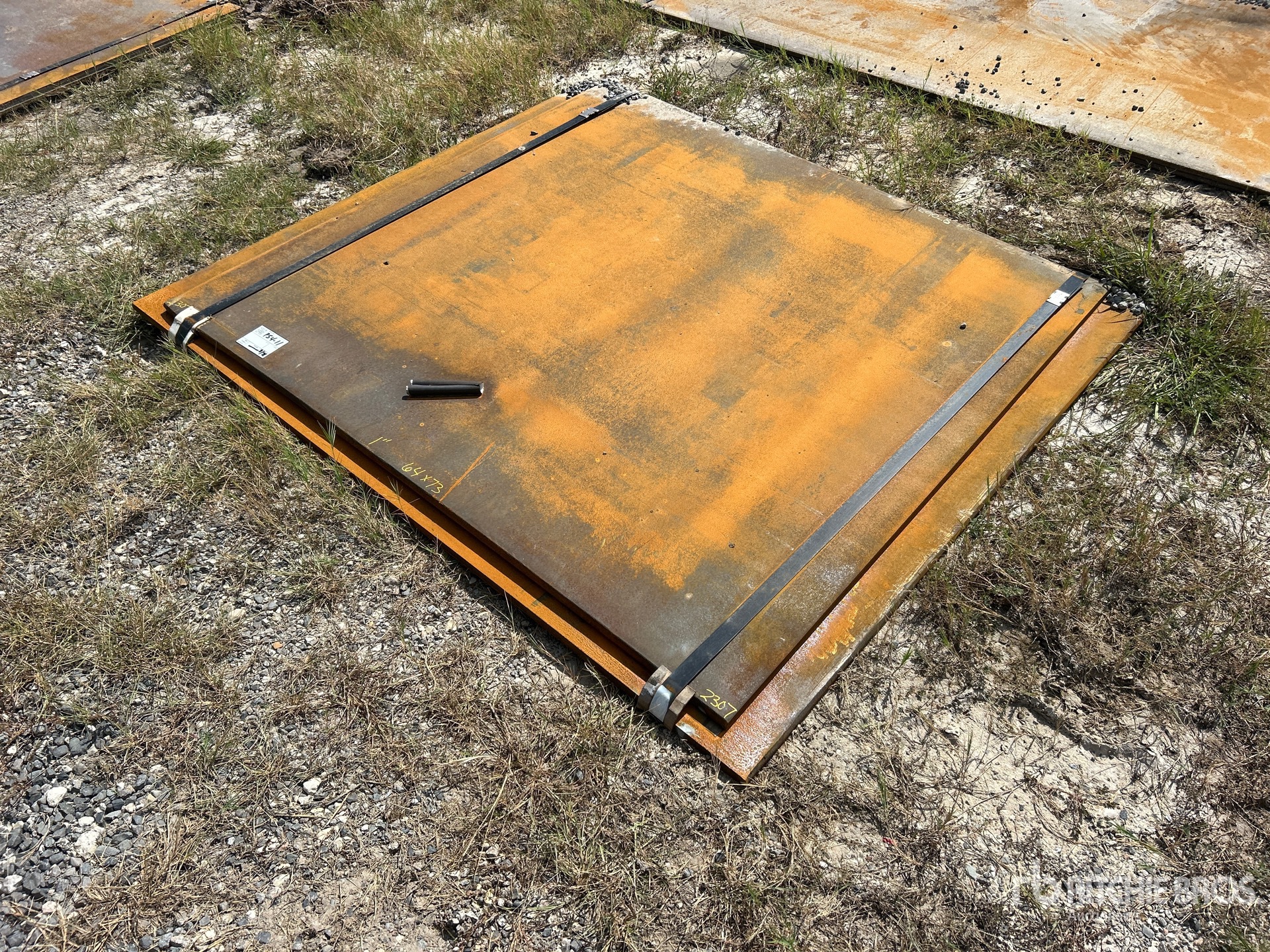 Quantity of (2) 2025 Kit Containers (1.0 in Thick) Road Steel Plates (Unused)