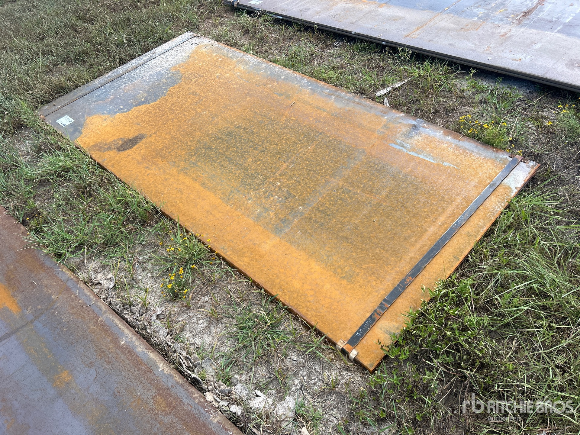 Quantity of (2) 2025 Kit Containers 4 ft x 8 ft 4 in (0.5 in Thick) Road Steel Plates (Unused)
