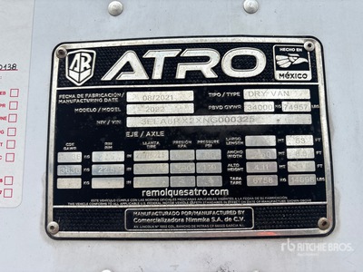 2022 Atro 53 ft T/A Gesloten aanhangwagen