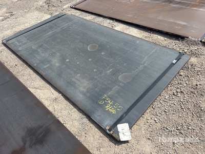 Quantity of (4) 2025 Kit Containers Steel 4 ft 9 in x 9 ft 4 in x 5/16 in Plaques d'acier