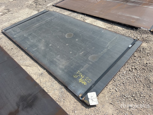 Quantity of (4) 2025 Kit Containers Steel 4 ft 9 in x 9 ft 4 in x 5/16 in Steel Plates