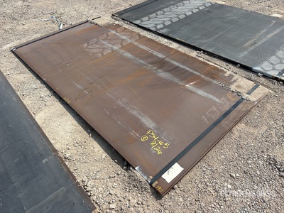 Quantity of (3) 2025 Kit Containers Steel 5 ft x 10 ft x 5/16 in Plaques d'acier