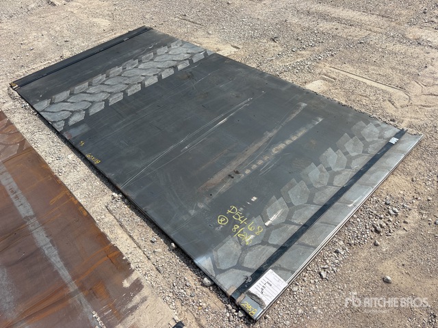 Quantity of (2) 2025 Kit Containers Steel 5 ft x 9 ft 10 in (5/8 in Thick) Steel Plates
