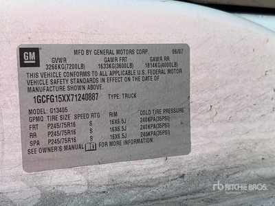 2007 Chevrolet 1500 Express Cargo Van