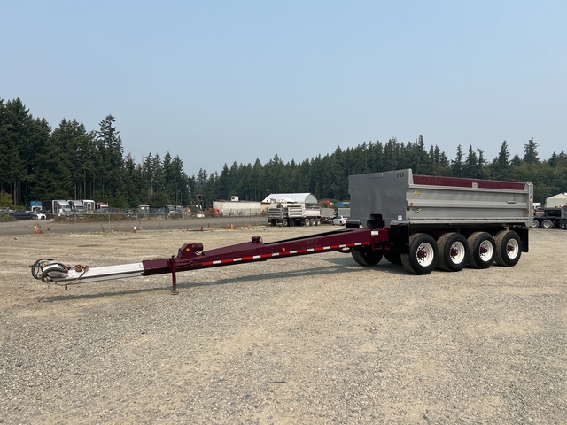 2000 Beall 17 ft 6 in Quad/A Pup Dump Trailer