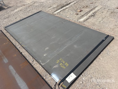 Quantity of (2) 2025 Kit Containers Steel 5 ft x 9 ft 4 in (.75 in Thick) Plaques d'acier