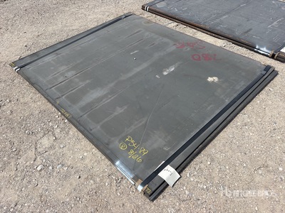 Quantity of (2) 2025 Kit Containers Steel 6 ft x 7 ft 3 in (.75 in Thick) Plaques d'acier