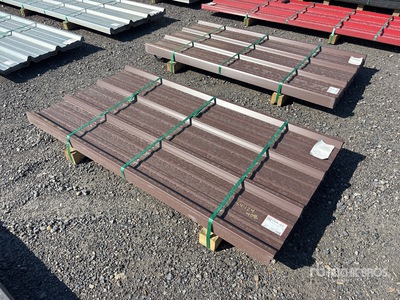 Quantity of (50) 2025 Kit Containers 3 ft x 6 ft Steel R Panels (Unused)