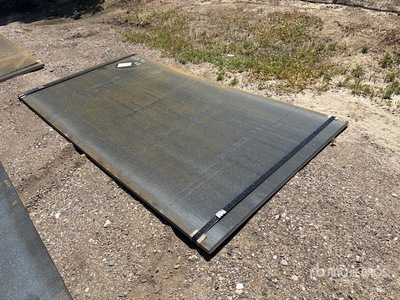 Quantity of (3) 2025 Kit Containers 57 in x 9 ft 4 in (0.31 in Thick) Placas de acero (Unused)