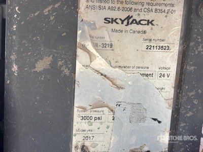 2017 Skyjack SJ 3219 Plateforme élévatrice à ciseaux