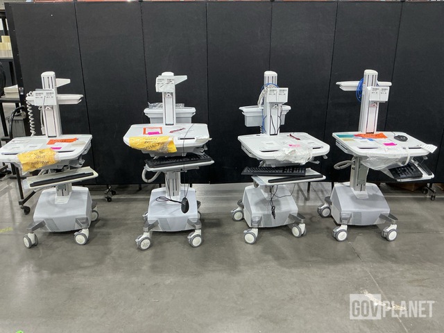 (4) Ergotron Mobile Workstation Carts
