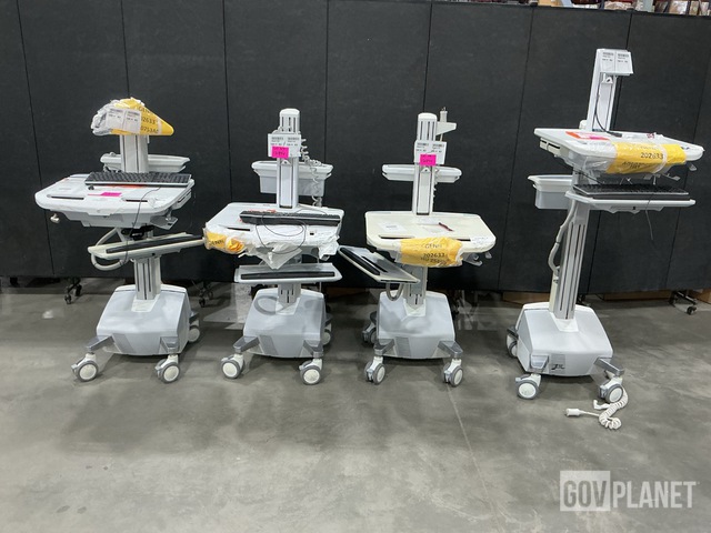 (4) Ergotron Mobile Workstation Carts