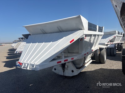 1984 Gallaty 20 ft T/A Spread Axle Pup Remorque à benne centrale