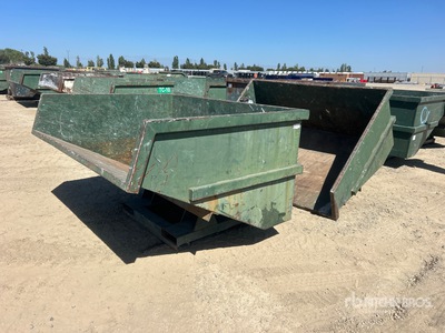 Quantity of (2) 6 ft 11 in Self-Dumping Hopper