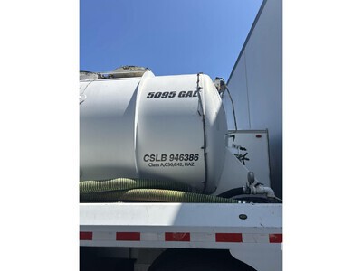 2011 Proco 5460 gal T/A Vacuum Tanker Trailer