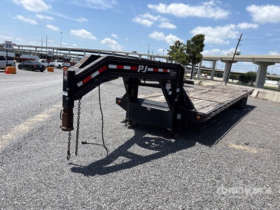 2019 PJ FD402 40 ft T/A Gooseneck Flatbed Trailer