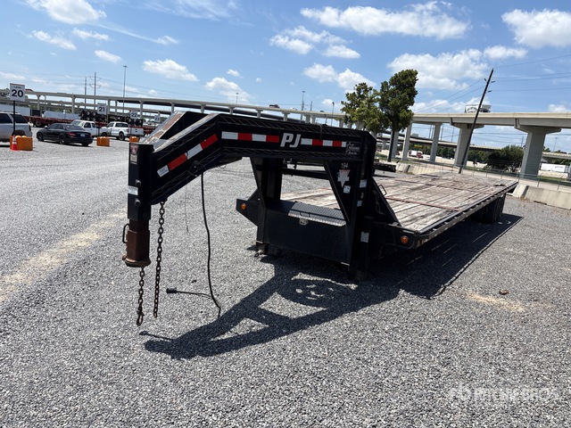 2019 PJ FD402 40 ft T/A Gooseneck Flatbed Trailer