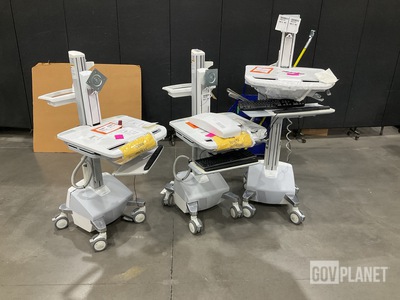 (3) Ergotron Mobile Workstation Carts
