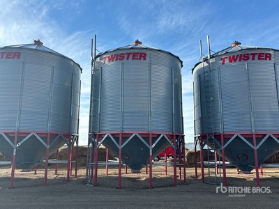 Twister +/- 4650 bu 5 Ring Hopper Grain Bin