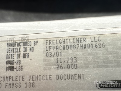 2007 Freightliner M2 106 Autocarro officina