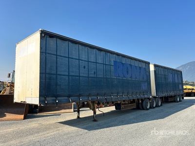 2007 Magnum 33 ft Super B-Train Step Deck Remolque con Lona