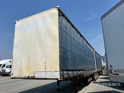 2007 Magnum 3BLD-33 33 ft Super B-Train Curtain Side Trailer