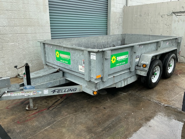 2022 Felling FT-10DTHD-G 12 ft T/A Dump Utility Trailer