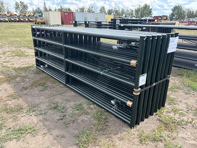 Quantity of (16) 2026 BYT MRG120 12 ft x 4 ft Steel Heavy Duty Magnum Ranch Livestock Gate (Unused)