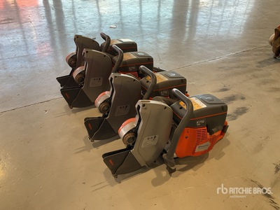 Quantity of (4) Husqvarna 770 VAC Dry Power Cutter Varios, herramientas manuales