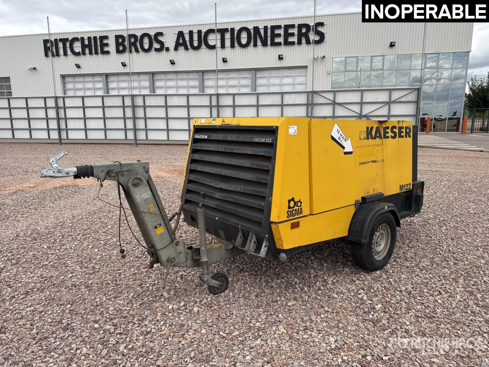 2008 Kaeser M122 Mobile Compresseur A Air Air Compressor (Inoperable)