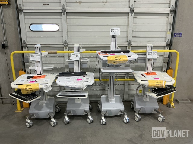 (4) Ergotron Mobile Workstation Carts