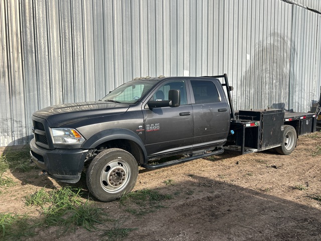2017 Ram 5500 4x2 Crew Cab Flatbed Truck
