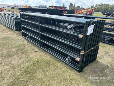 Quantity of (16) 2026 BYT MRG120 12 ft x 4 ft Steel Heavy Duty Magnum Ranch Livestock Gate (Unused)
