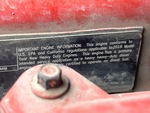 Engine with Emission Label