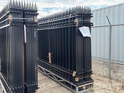 Canex Wrought 10 ft x 7 ft Powder Coated Bauzaun (Unused)