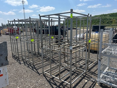 Quantity of (6) Stackable Metal Racks