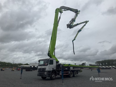 2020 Zoomlion 49X-6RZ 49 m on 2019 Mercedes-Benz Actros 3341E5 6x4 Concrete Pump Truck