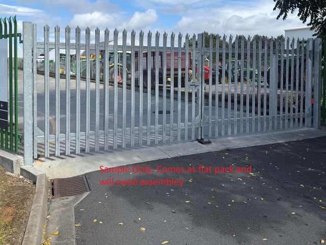 Paramount Steel Fencing UK 8 m x 2 m Steel Heavy Duty Bi-Parting Driveway Gate (Unused) Paramount Steel Fencing UK 8 m x 2 m Steel Heavy Duty Bi-Parting Driveway Gate (Unused)