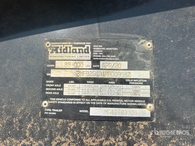 2021 Midland MC2000 Przyczepa z wywrotem brzusznym