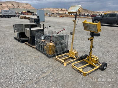 Quantity of Toolboxes, Tools and Light Stands