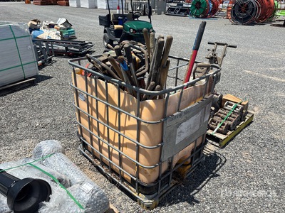 Quantity of Post Hole Augers, Bits, Construction Tools