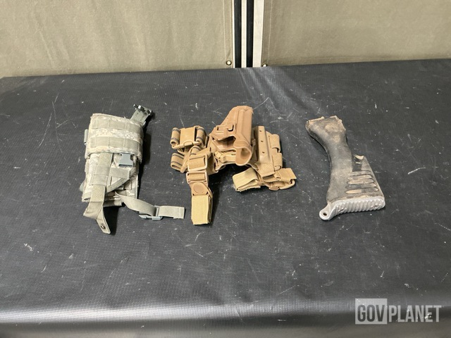 (16) Buttstocks, (9) Pistol Holster Carriers & Assorted Items