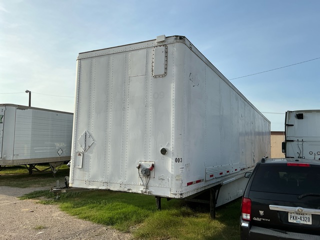 2001 Wabash 53 ft x 102 in T/A Van Trailer