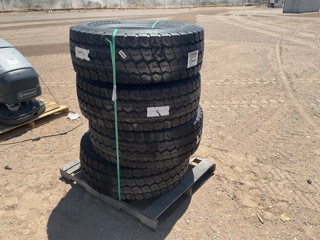 (4) Michelin 385/65R22.5 Tires