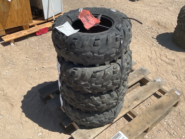 (4) Carlisle 25x10.00-12 NHS Tires