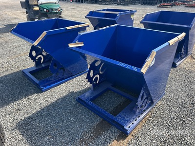 Quantity of (2) 2026 Greatbear 3 ft 7 in 1 cyd Self-Dumping Hopper (Unused)